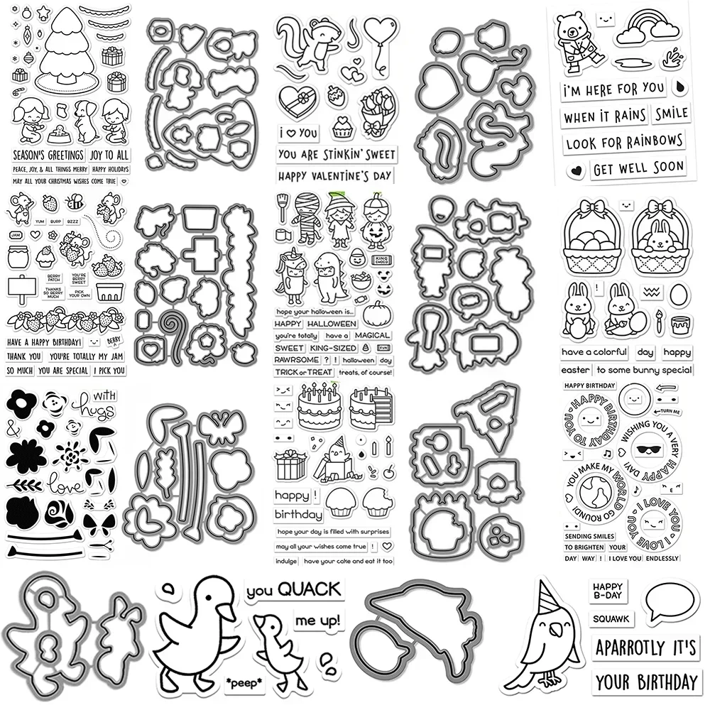 Tagetisch Ostern Kostüm Party, Weihnachten klare Stempel oder Metall-Stanzformen für DIY Handwerk machen Kartenalbum Scrapbooking Dekoration