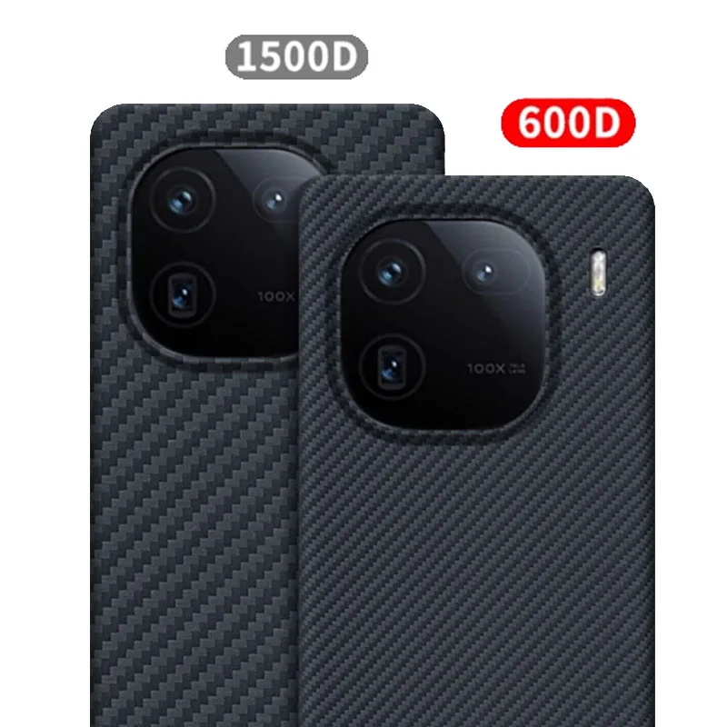 JIT Case for IQOO 12 Pro ＆ IQOO12 Ultrathin Real Carbon Fiber Aramid Anti-explosion Mobile Phone Protective Cover Protection