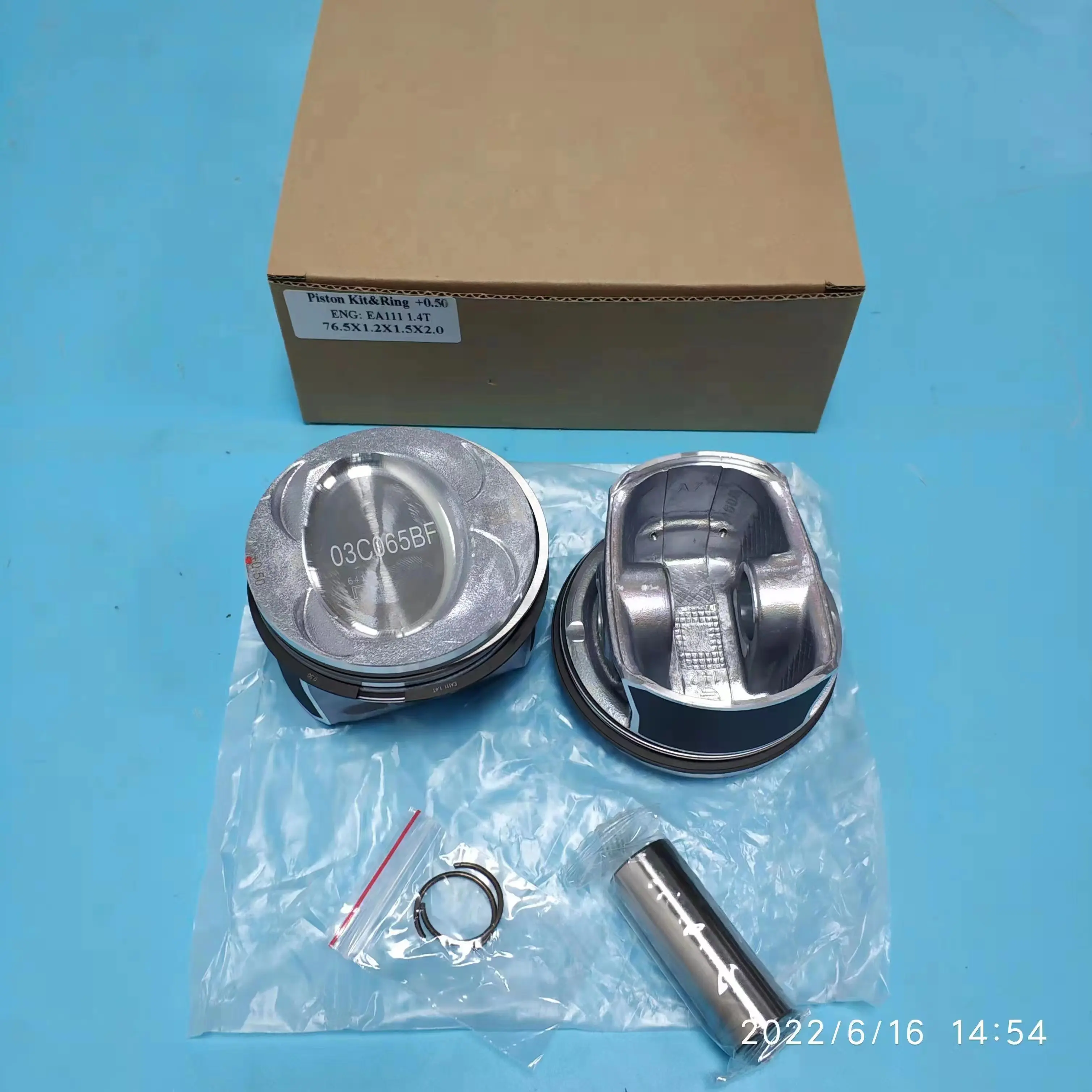 TLF 4 Uds 03C107065AP 03C 107 065 AP PM004800 pistón de motor para A3 VW Golf 5 6 Tiguan 1,4 TSI CAXA CAXC CMSA CMSB CNVA 76,5 MM