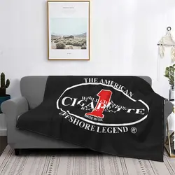 Cigarette Racing Team Logo Speedboats Powerboats Blanket Quilt Bedding Home Decor Skin Friendly Home Decotation