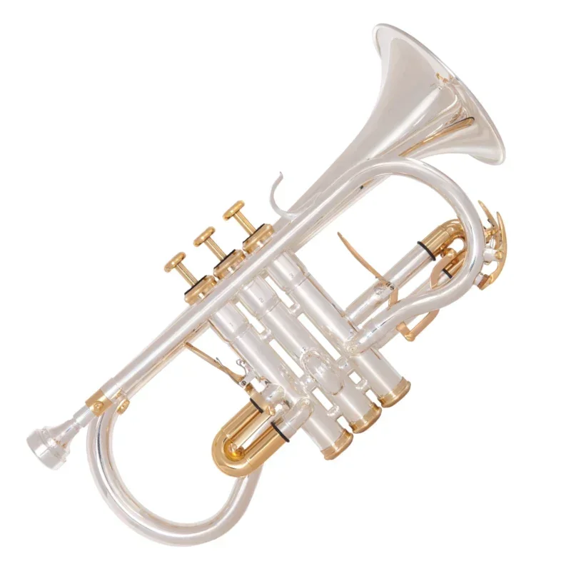 High End Professional Soprano Cornet Special Eb Cornet  Silver Plated Cornet