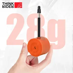 ThinkRider 1Pcs Ultralight 28g Bike Inner Tube 700X18 25 28 32 Road Bicycle TPU Material Tire 65mm Length French Valve