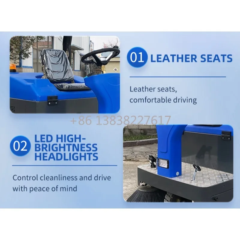 Road Sweeper Rubber & Brushes Machine, Eco-Friendly Low Noise, Easy to Operate, Widely Applied