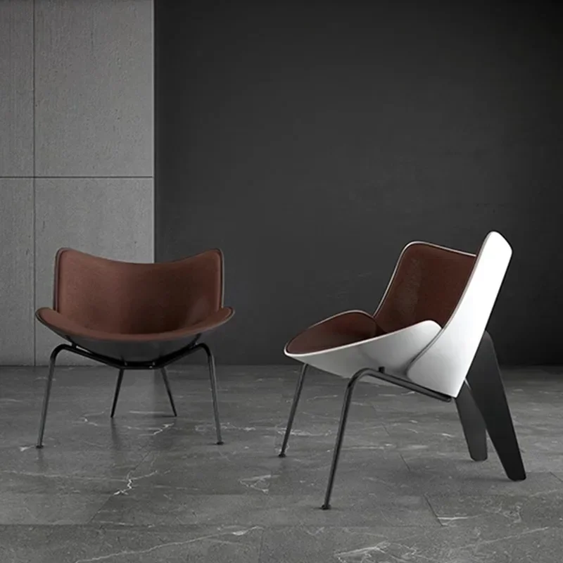 

Стул из ракушки из FRP, легкий роскошный офис продаж для отдыха, модель комнаты, связанный с высококачественным стулом Zongzi для творчества