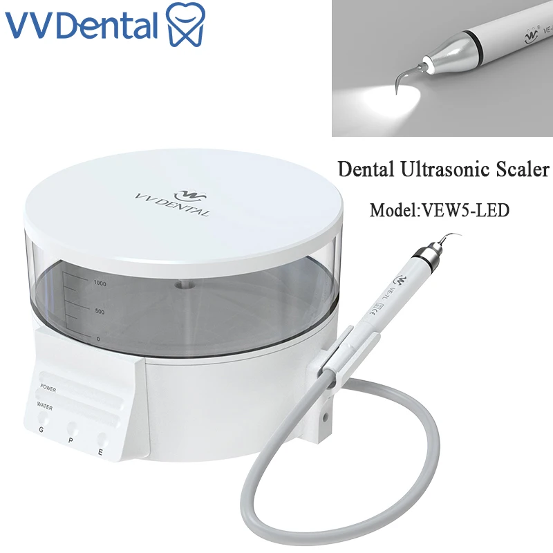 

VVDental Dental Ultrasonic Scaler Machine with Large Capacity Water Supply LED Handpiece To Remove Teeth Dentistry Equipment