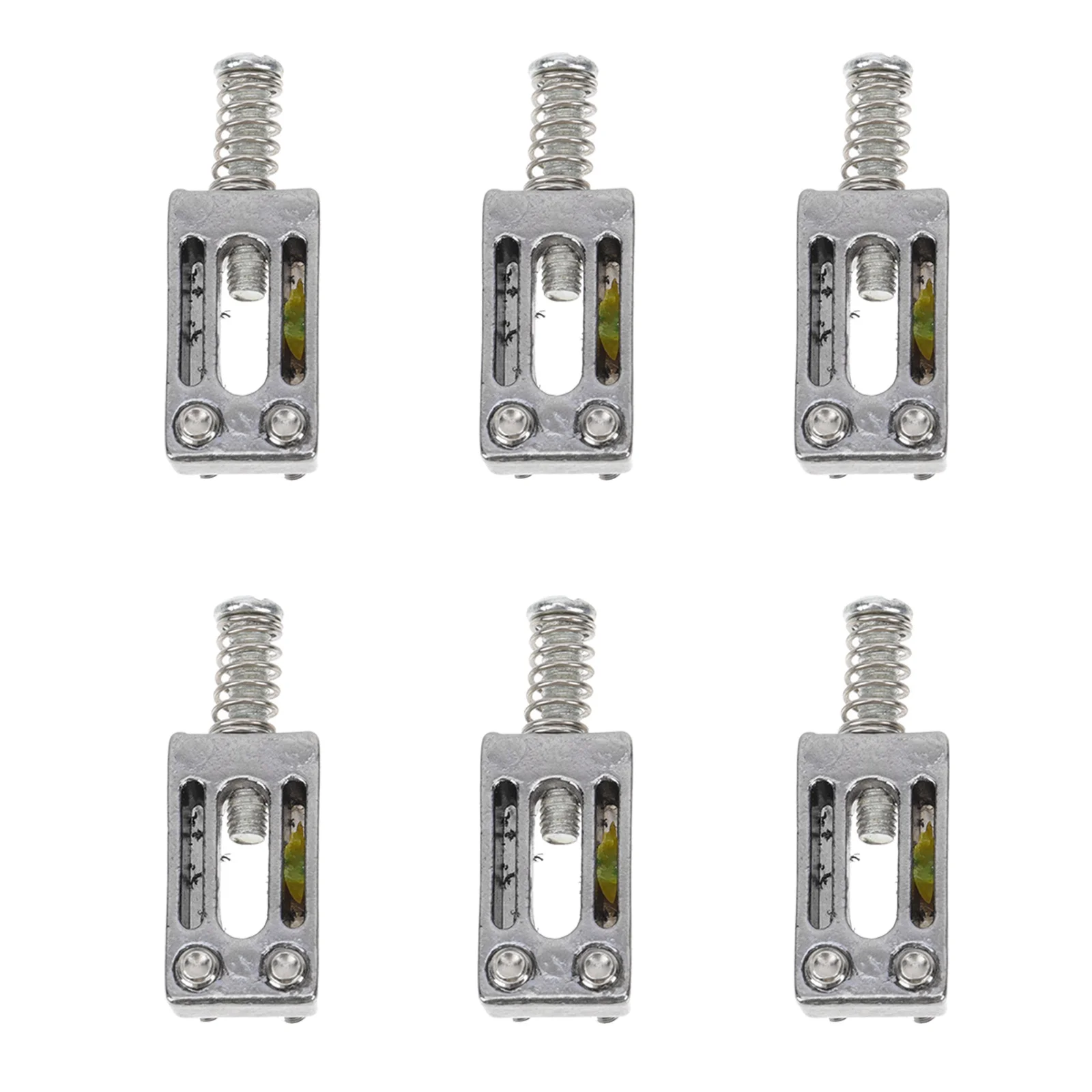 

6pcs Electric Saddle Zinc Alloy Replacement Parts Tremolo Bridge Accessories Guitar Replacement Bridge Durable Guitar Parts
