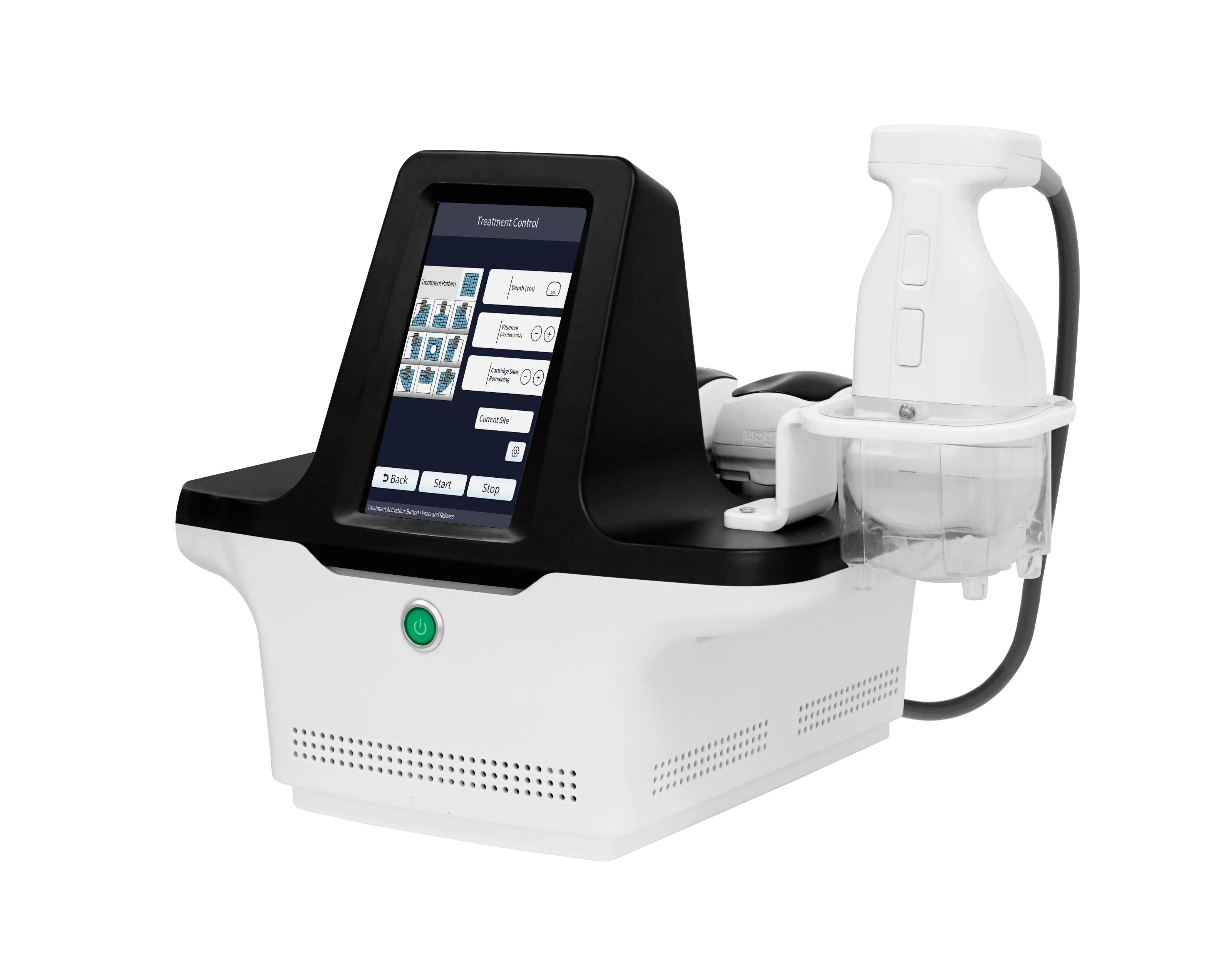 The FR-RS01 desktop multi-energy body shaping machine, featuring firming technology, is designed for body shaping and skin tight