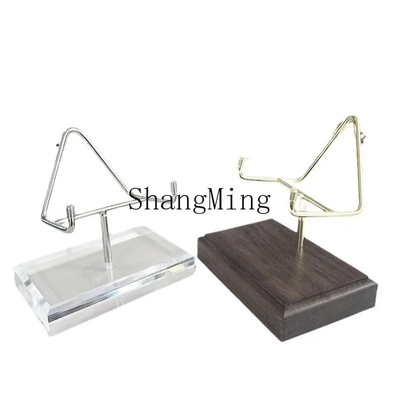 

PYH Crystal Rough Mineral Label Ore Crystal Cluster Jade Transparent Acrylic Ornament Bracket Wooden Wooden Display