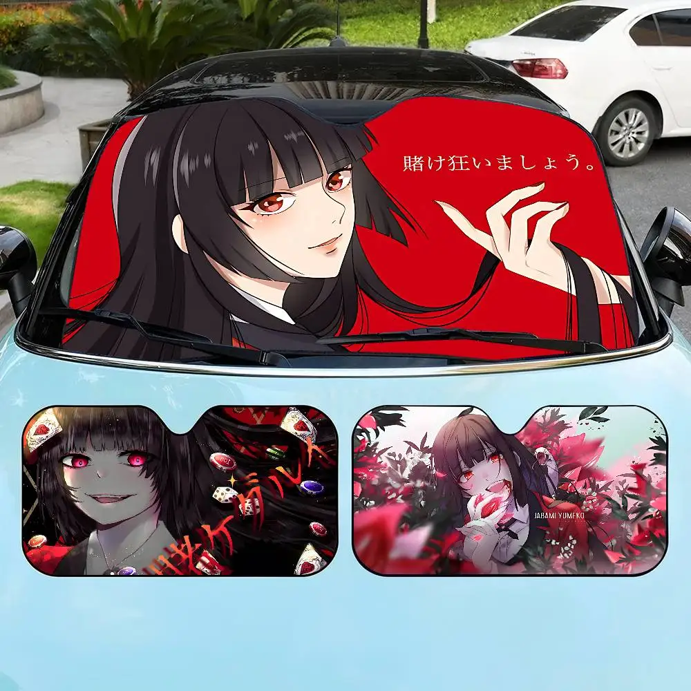 

Милая солнцезащитная шторка для лобового стекла автомобиля с изображением Юмеко Джабами, 70x130 см, мультяшная, из фольги, для автомобильных окон и ветровых стекол