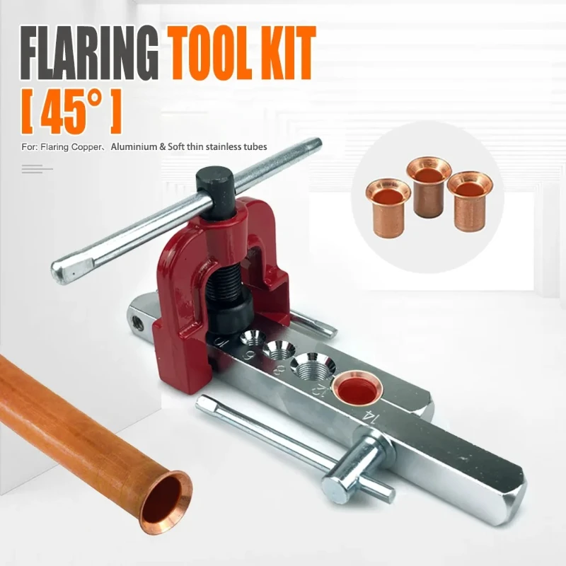 For Reaming Copper Tubes And Other Pipes 6-15mm Copper Tube Expander 45 Degree Flaring Tool Kit Of Copper Tube Expander Used