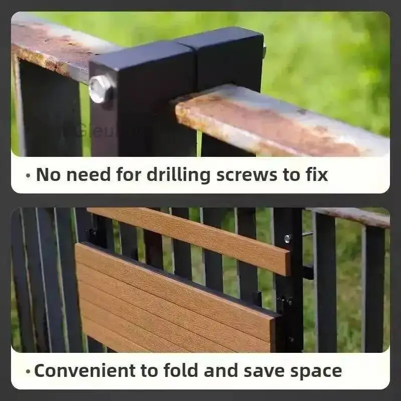 Wooden Tables Folding Side Outdoor Portable Garden Table Simple Modern Removable Study Desk Balcony Outdoor Dining Table