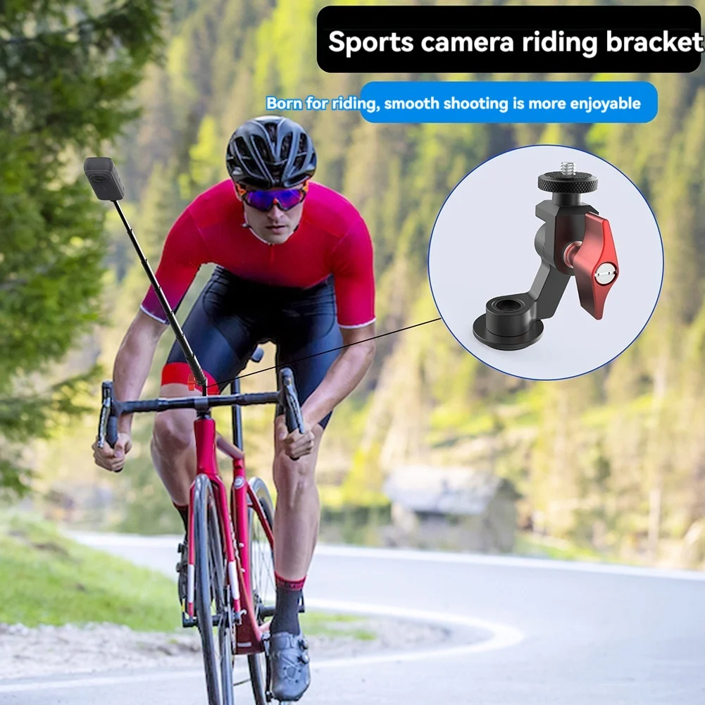 

A01K-Для X2 X3 X4 ACE 360 ° Крепление для велосипеда с отверстием 1/4 дюйма, кронштейн из алюминиевого сплава