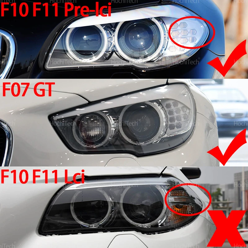 63127262731 لسيارات BMW 5 series F10 F11 Pre-facelift 2010-2013 F07 GT 11-17 الصابورة سيارة العلوي الأبيض LED إدراج وحدة ديود