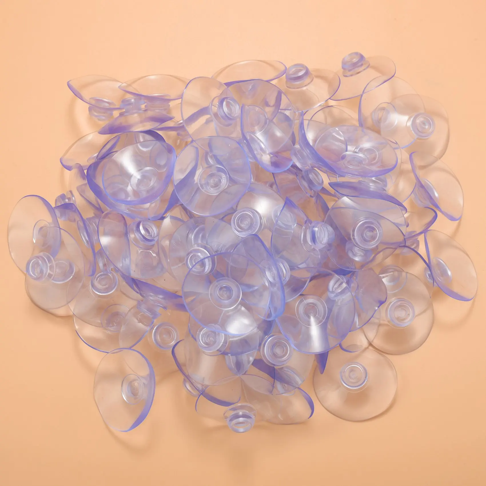 N96R 100Pcs 40Mm Clear Suction Cup Sucker Mushroom Head Suction Cup Suction