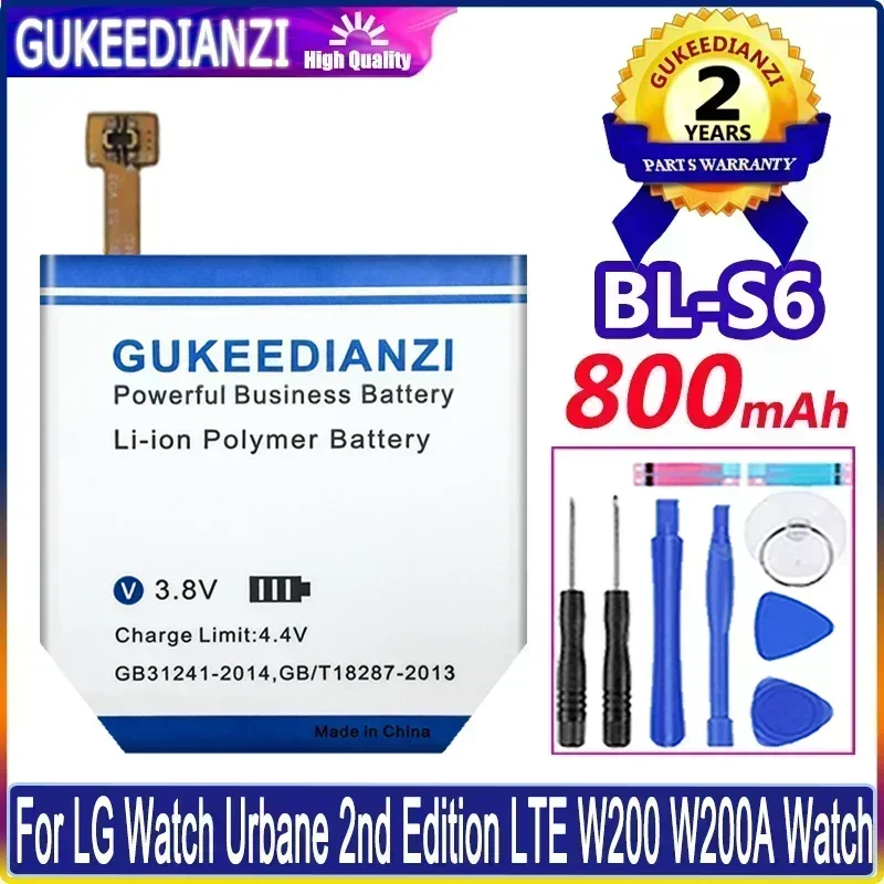 

Replacement Battery For LG Watch Urbane 2nd Edition LTE W200 W200A Watch Battery BL-S6 BLS6 800mAh High Capacity