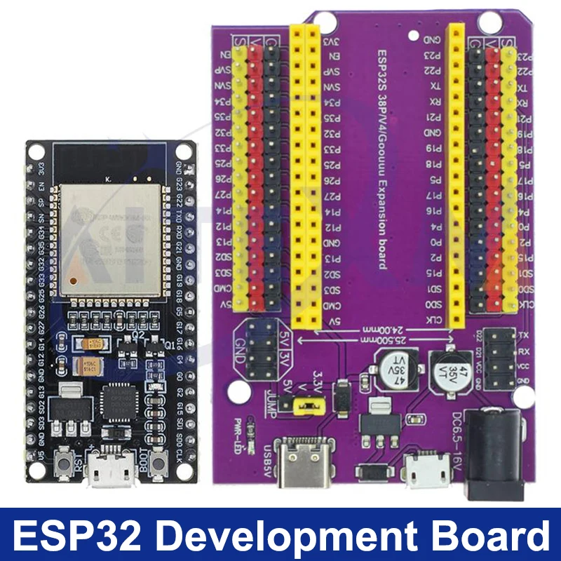 ESP32 Development Board TYPE-C/MICRO USB CP2102 WiFi+Bluetooth Dual Core ESP32-DevKitC-32 ESP-WROOM-32 Expansion Board 38 PINS