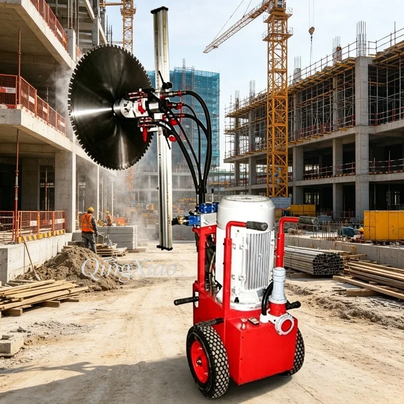 Customized Hydraulic Wall Cutting Saw Sturdy Reinforced Main Frame Stable Cutting Performance Reinforced Concrete Demolition