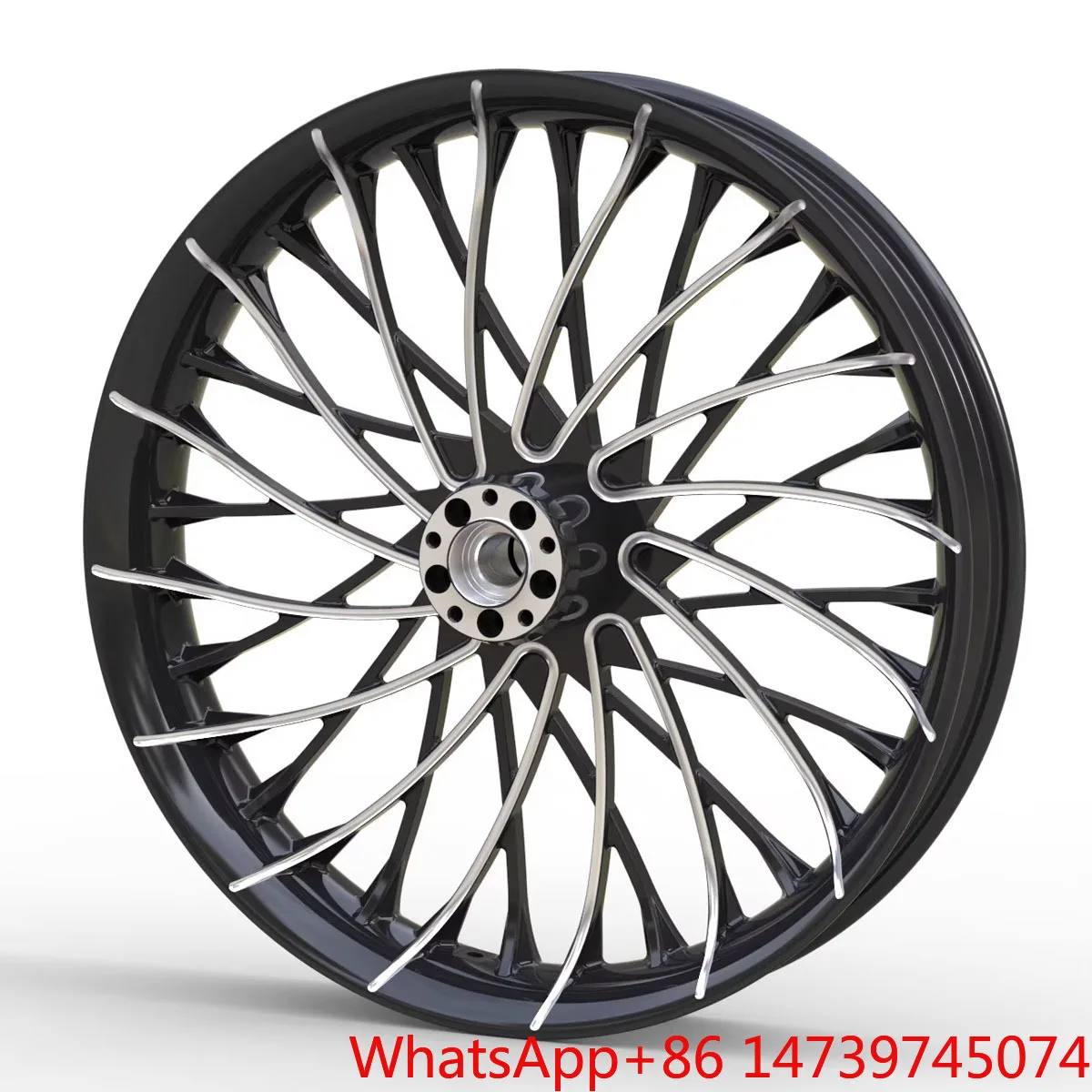 Alloy Motorcycle Wheels In Chrome Aluminum Front & Rear Rim Accessories For Harley 14-later Ultra Classic & Ultra Limited ModelZ