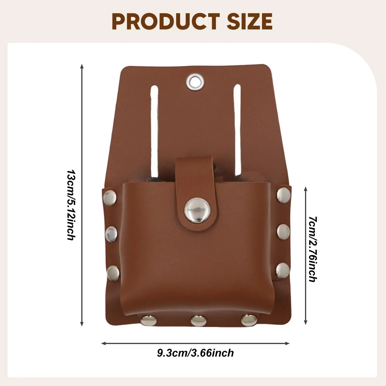 

Heavy Duty Tape Measure Pouch Tool Belt Accessory Waist Tool Bag Carrier for Plumber Electrician