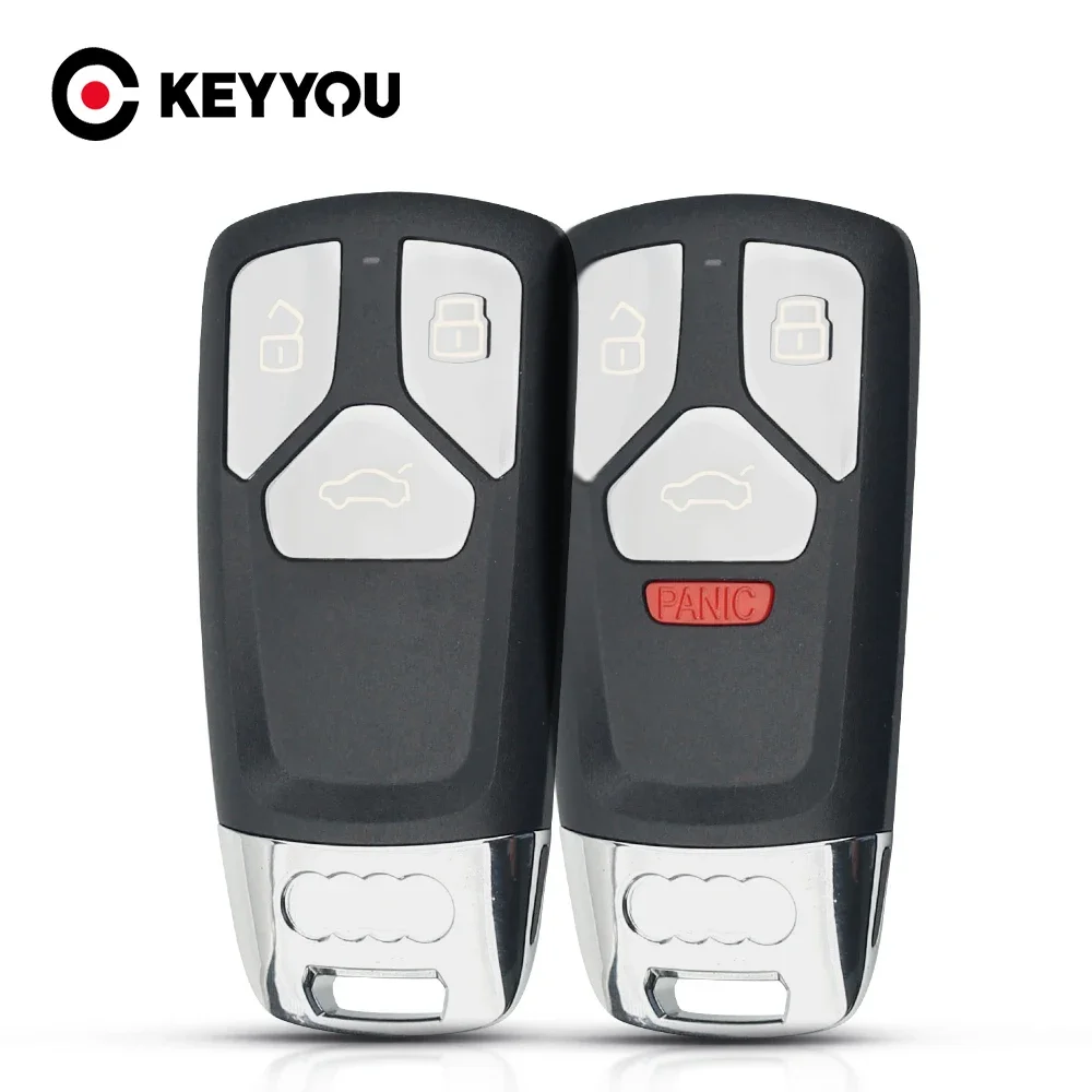 KEYYOU 1 قطعة جديد 3 4 أزرار حافظة مفاتيح السيارة لأودي A4 جديد A4L A5 A6L QT S5 S7 Q7 TTS حماية السيارات مفتاح قذيفة الملحقات