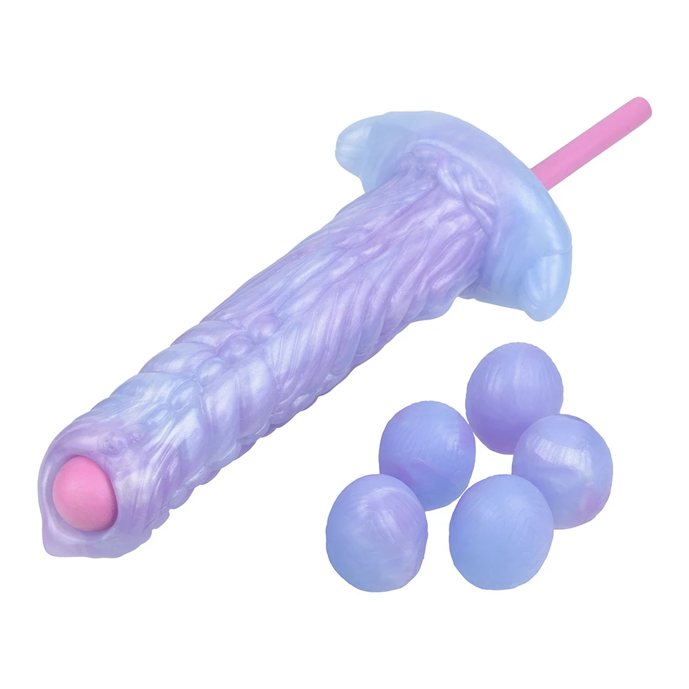 SMMQ Hand Push Ovipositor Vagina Laying Eggs Anal Plug G-spot Stimulation Hollow Dildo Female Vagina Balls Sex Toys 18