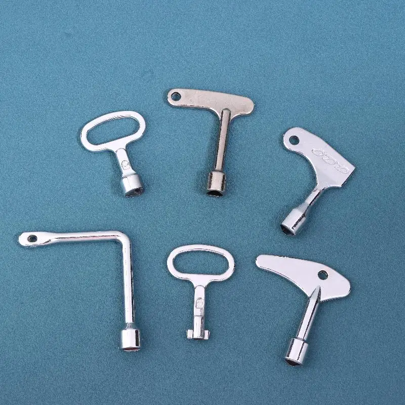 Alloy Universal Multi-Purpose Triangular Wrench Key For Train Electrical Elevator Cabinet Valve - Home Improvement Tool