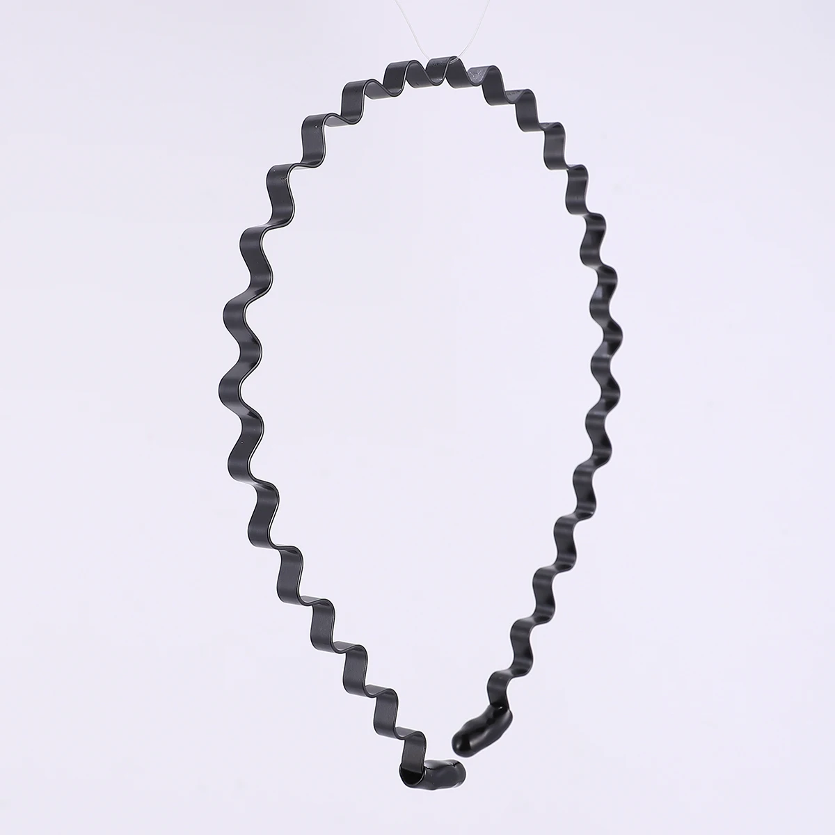 2 قطعة طوق الشعر الخلفي المملس 6 مللي متر رباط شعر مموج سميك للشعر الطويل رباط رأس أنيق غير قابل للانزلاق للرياضة غسل الوجه