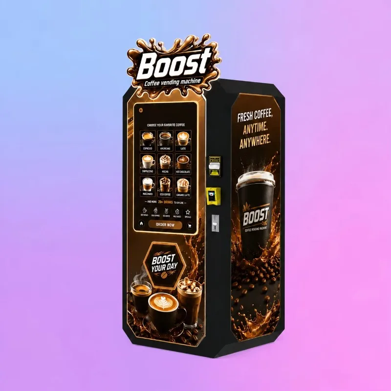 Commercial Automatic Coffee Vending Machine Multiple Drink Options For Station Customized