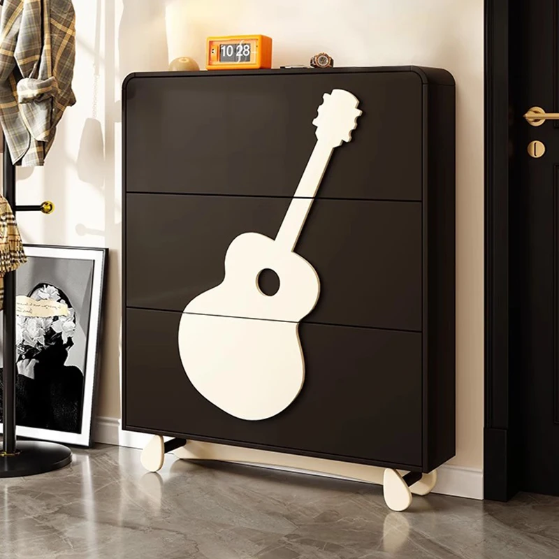 Vertical Designer Wooden Shelves Shoe Cabinet Luxury Nordic Shoe Shelf Organizer Storage Living Room Gabinete Hotel Furniture