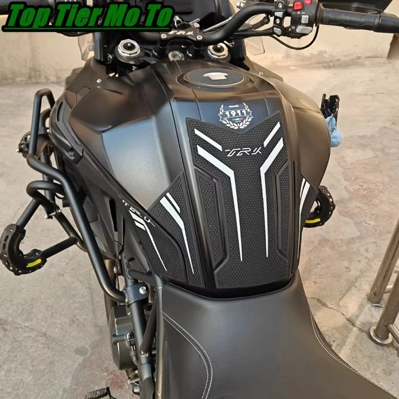 New Fit For TRK552X TRK 502X Protector Anti Slip Tank Pad Sticker Fishbone patch Gas Knee Grip Traction Side Pad 3M Decal
