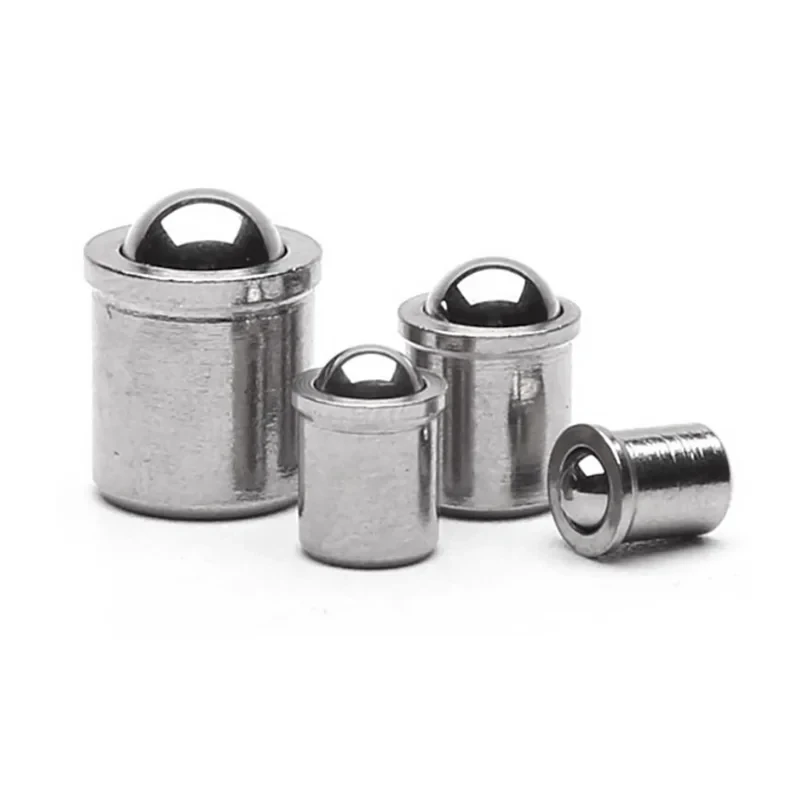 304 Stainless Steel Ball Plunger D3-D12 / Press Fit Spring Loaded Positioning Bead for Jigs, Fixtures & Automation