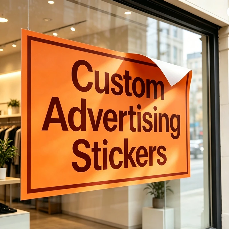 Customizable Any‑Size Business Campaign Vinyl Stickers Bespoke Printed Decals for Local Commerce Brand Visibility Enhancement