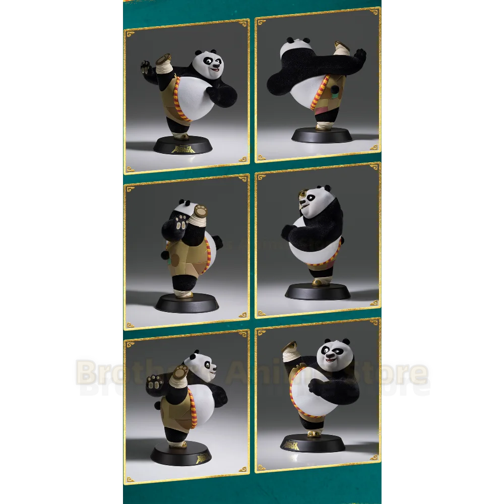 

Original Panda with Peerless Martial Arts Statue, Action Figure Desktop Decoration