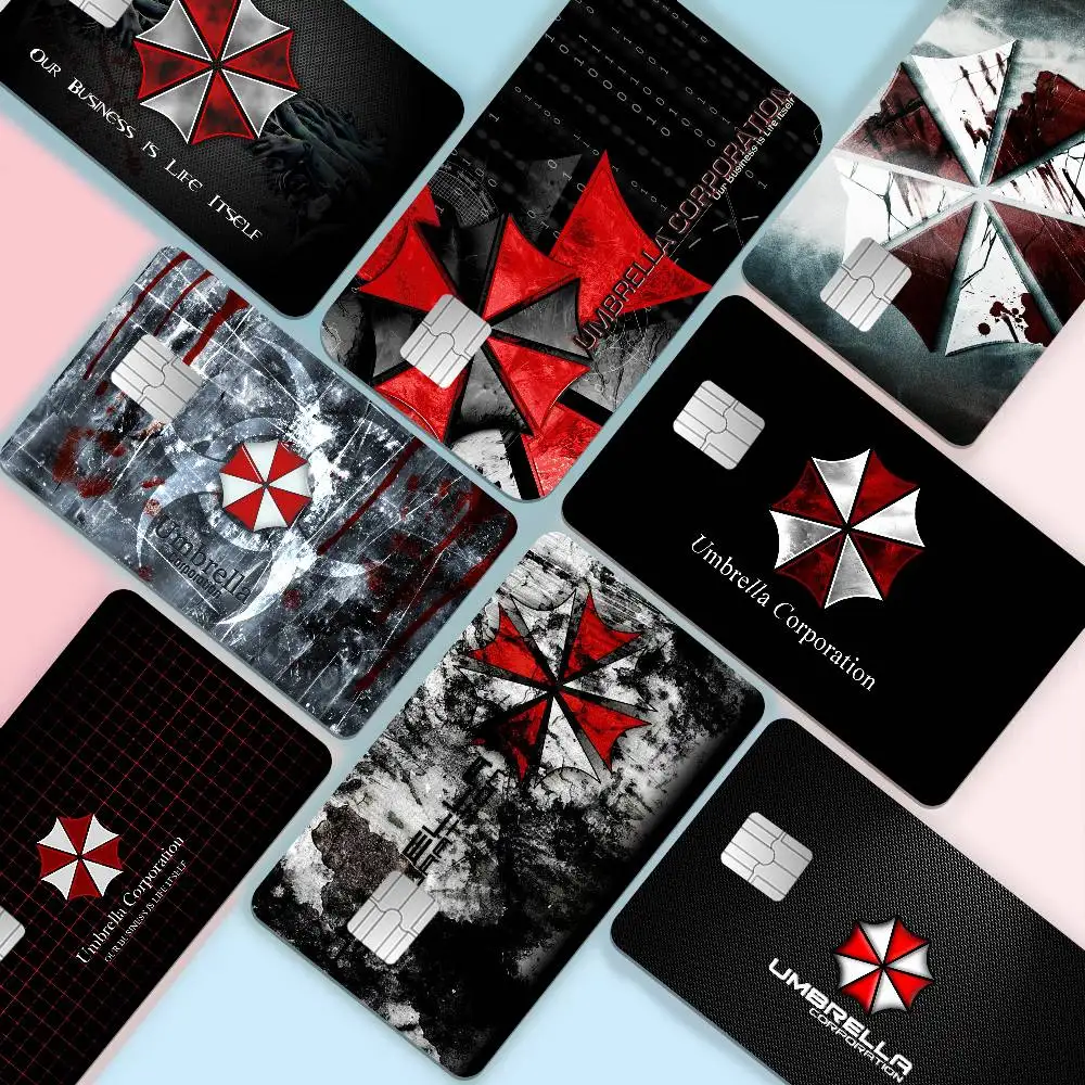 Game R-Resident Evil Game Anime Sticker Film Skin Cover Case For Small Large No Chip Debit Credit Card Front Side