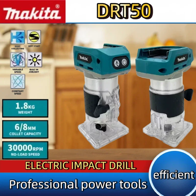 

Makita DRT50 Беспроводной перезаряжаемый торцовочный станок Бесщеточный долбежный инструмент Фрезерный гравировальный станок для работы по дереву Электроинструмент