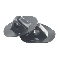 Easy To Use High Quality Dinghies For Inflatable Boats Safety Rope Buckle Anchor Rope Buckle 2pieces Black PVC