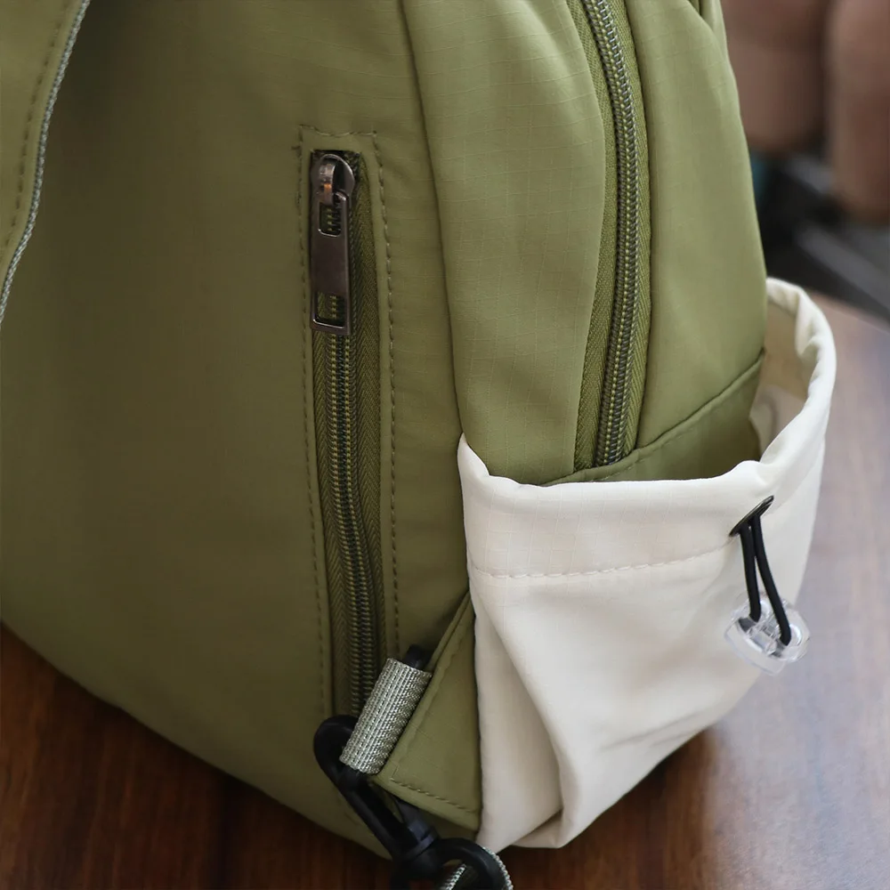 Causal Korean style Women Backpack High Capacity Nylon Student Schoolbag Lightweight Nylon Shoulder Bag Female