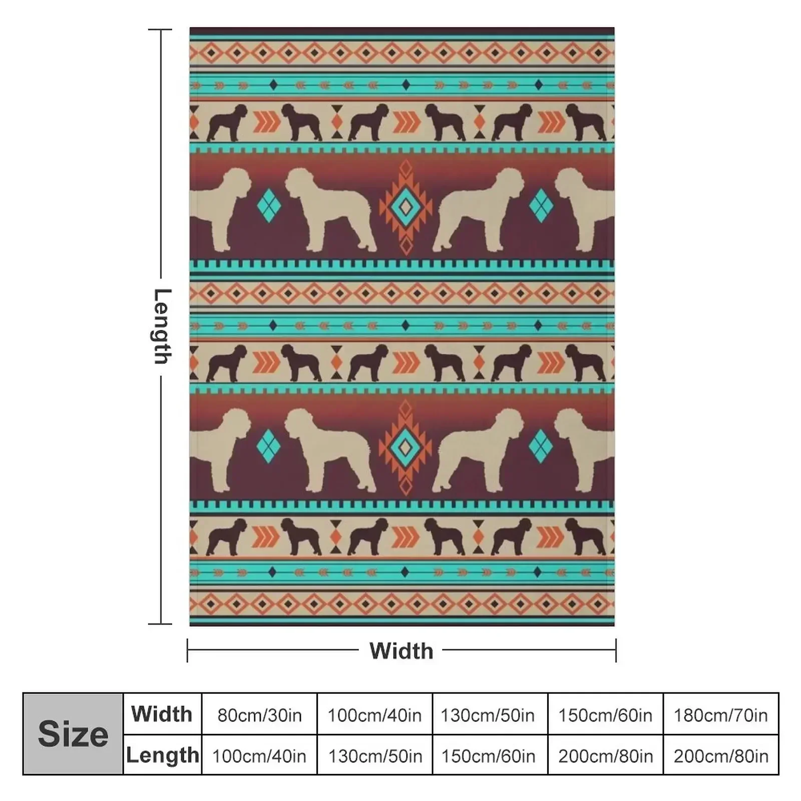 Boho dogs | Lagotto romagnolo sunset Throw Blanket Kid'S Flannel For Sofa Thin Plaid on the sofa Polar Blankets