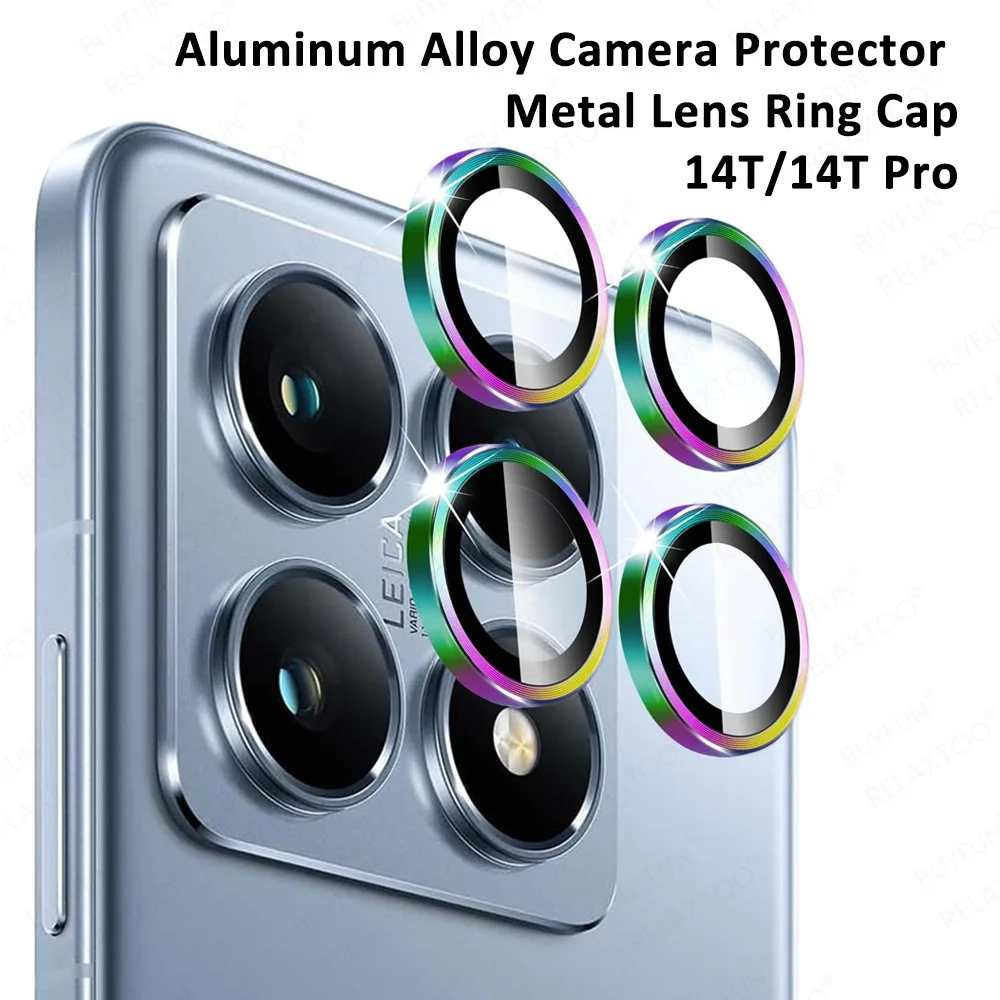 Aluminum Alloy Camera Glass Case For Xiaomi 14T Pro Metal Ring Lens Protector Cover For Xiaomi Mi 13T 14TPro 13TPro Xiaomi14T 5G