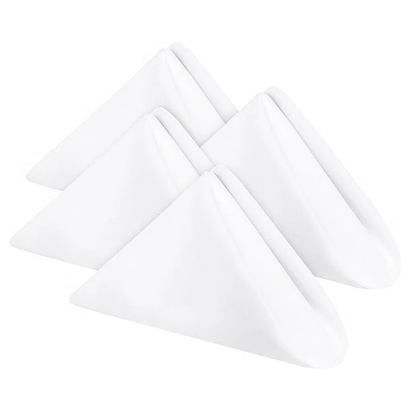 

Cotton Dinner Napkins With Hemmed Edges, Washable Napkins Perfect For Parties, Weddings And Dinners