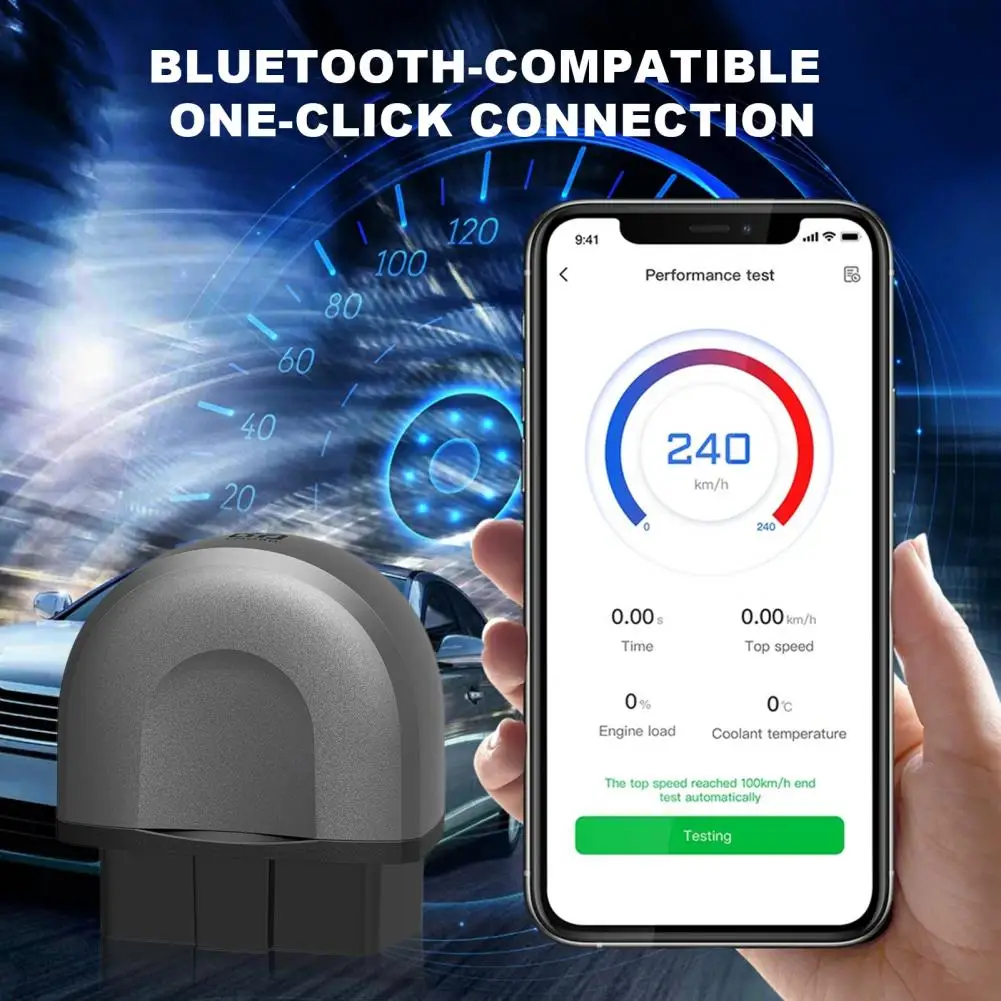 Auto Check Engine Diagnostic Tool Bluetooth-compatible Car Scanner Reader with Data Reset Diagnostic for One-click for Vehicles