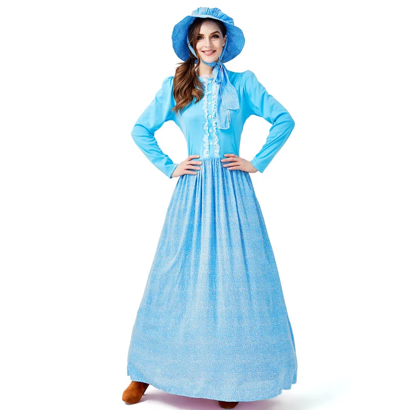 Loween Maid Dr Country Sle تنورة طويلة المئزر مزرعة خمر زي الملابس النسائية المرحلة العرقية زي Hanfu