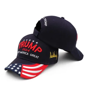 Adjustable embroidery cap, Donald Trump hat, made from America, Maga USA, 2021 10 Main Sales Donald Trump Cap - №6