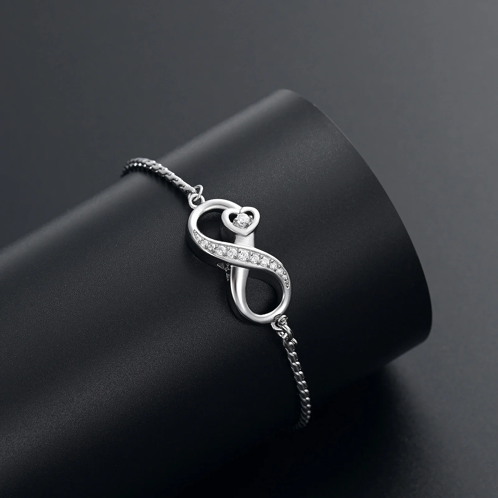 Infinity Small Urns Cremation Bangle Stainless Steel Memorial Ashes Holder Adjustable For Women Keepsake Jewelry Free Engraving