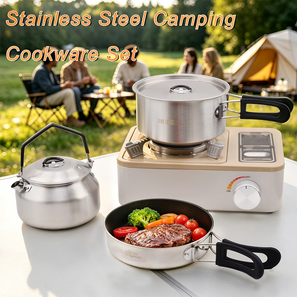 Set Peralatan Masak Camping Po - Camping Cooking Set Large ulasan dan harga