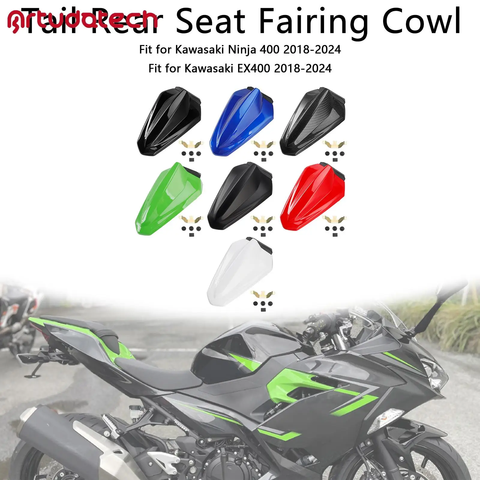 

Racing Tail Rear Seat Fairing Cowl for Kawasaki Ninja 400 EX400 2018 2019 2020 2021 2022 2023 2024