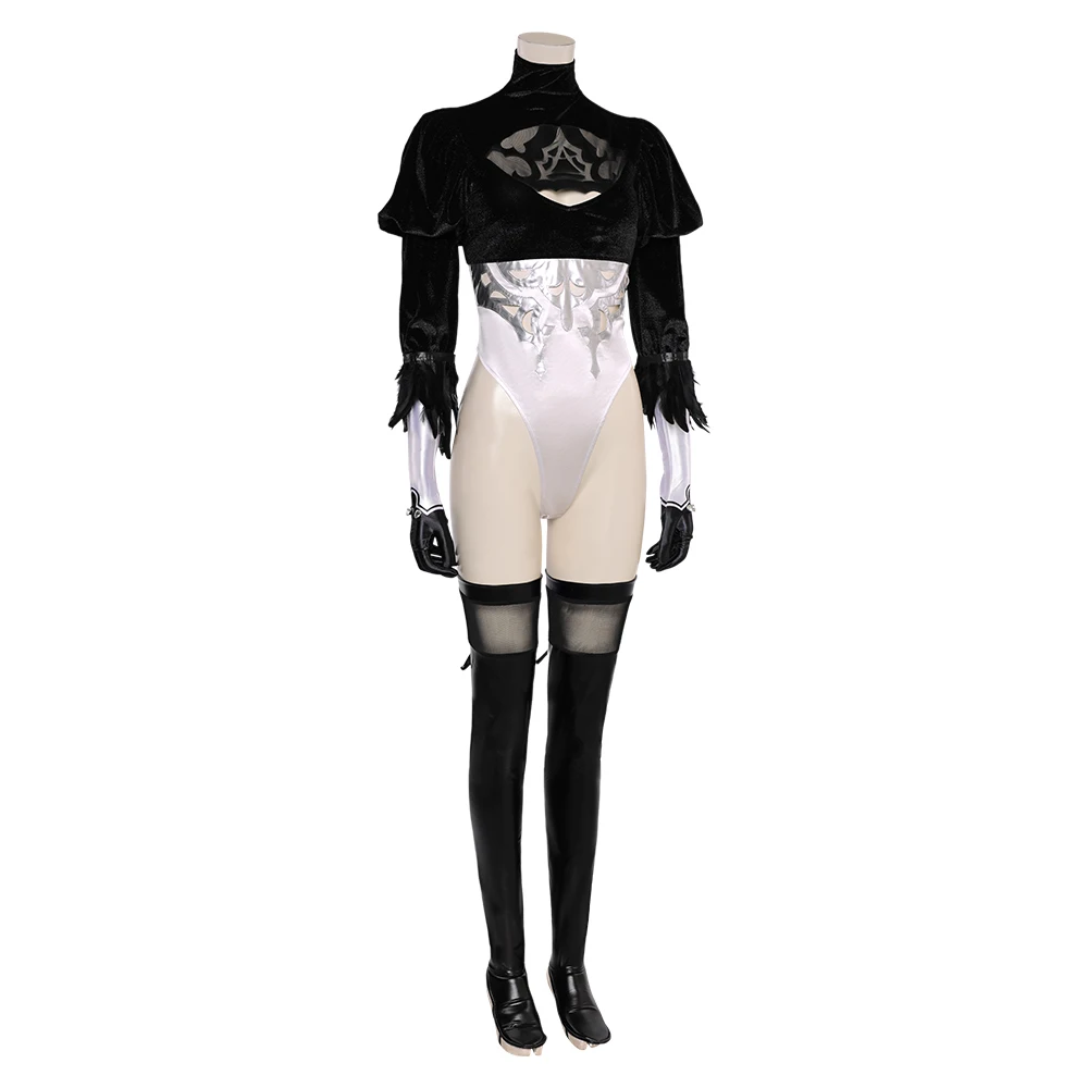 Game NieR Automata 2B Type B Cosplay Fantasia Costume Adult Women Fantasy Sexy Jumpsuit Outfits Halloween Carnival Disguise Suit