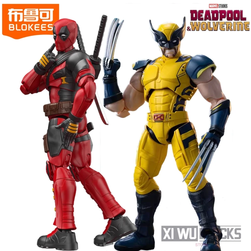 

Строительные блоки BLOKEES Marvel Comics Hero Beyond Edition Дэдпул Росомаха, подвижная сборная модель, орнамент, игрушка в подарок