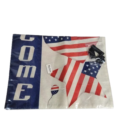 American Flag Garden Flag Stars and Stripes WELCOME Red White and Blue NEW JJE DDI GGX