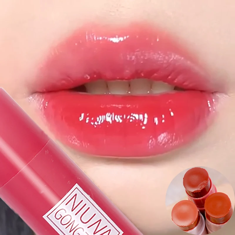 Gelei Gekleurde Lippenbalsem Hydraterende Lip Tint Waterdichte Duurzame Mollige Lippenstift Voedende Lippenstift Lipverzorging Make-Up Cosmetica